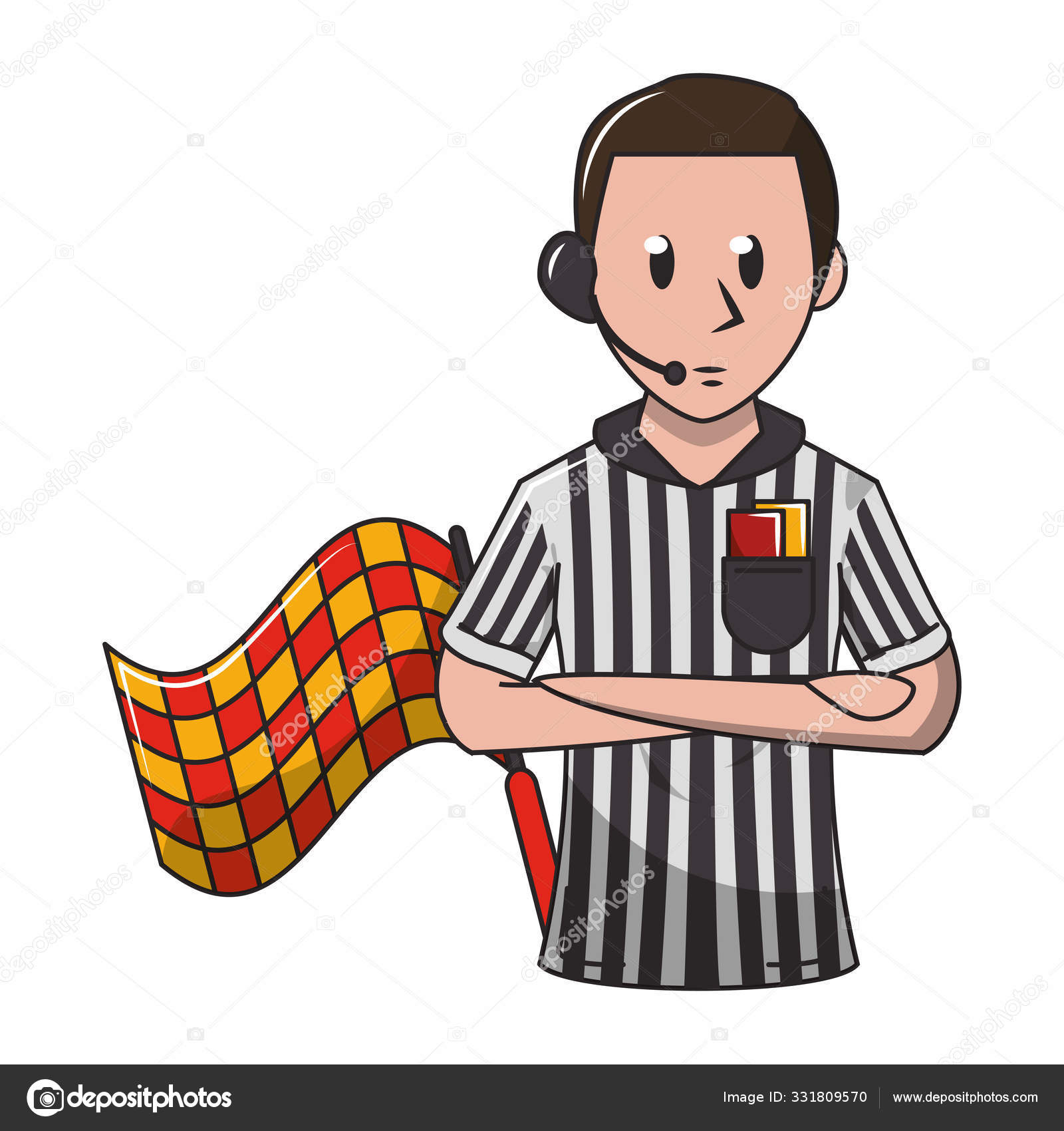 Árbitro De Futebol E Bolas Com Pontuação Jogo Desenhos Animados Ilustração  Vetorial Design Gráfico Royalty Free SVG, Cliparts, Vetores, e Ilustrações  Stock. Image 109403814