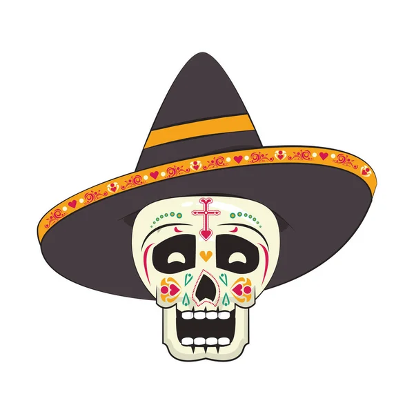 メキシコ文化メキシコ祭漫画 — ストックベクタ