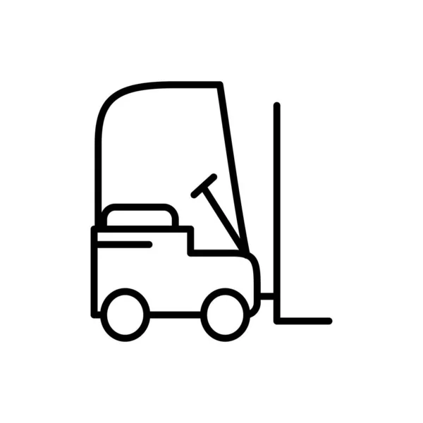 Vysokozdvižný vozík doprava lineární design — Stockový vektor