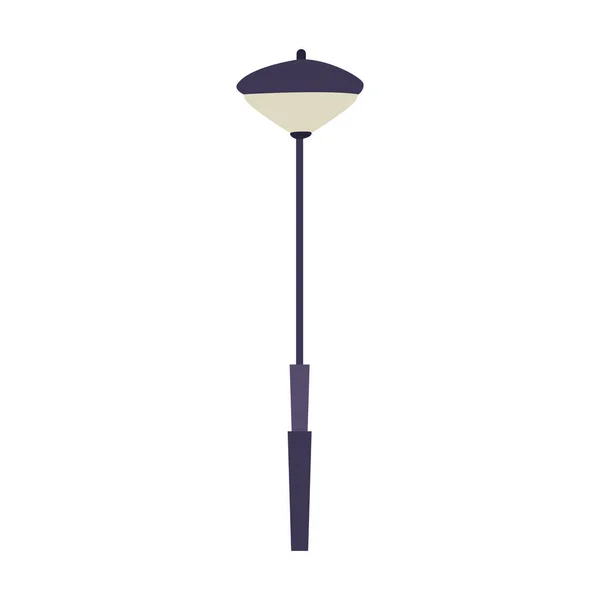 Icône de lampadaire moderne, design coloré — Image vectorielle