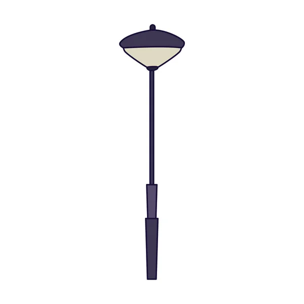 Ícone lâmpada de rua moderna —  Vetores de Stock