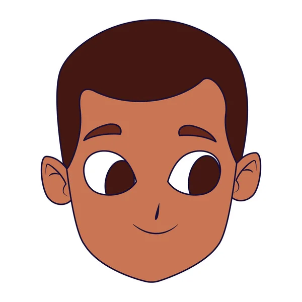 Niño feliz sonriendo icono, diseño colorido — Vector de stock