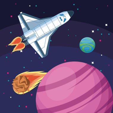 Uzay aracı gezegenleri asteroit galaksi uzay keşfi