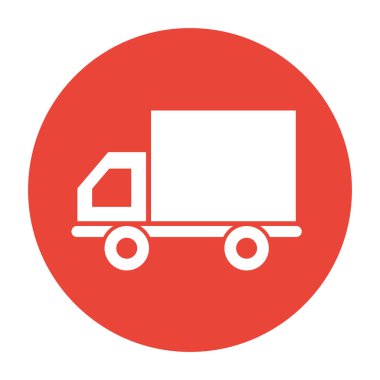 servis kamyonu izole edilmiş simge