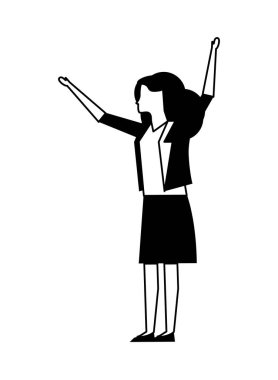 zarif iş kadını işçi avatar karakteri