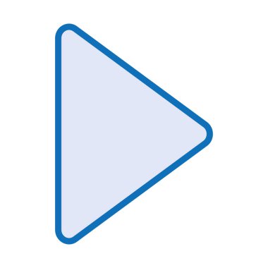 ortam oynatıcı çalma düğmesi izole edilmiş simgesi