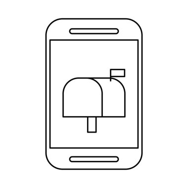 Posta kutusu posta servisi olan akıllı telefon