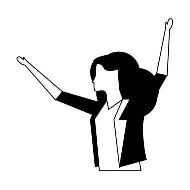 zarif iş kadını işçi avatar karakteri