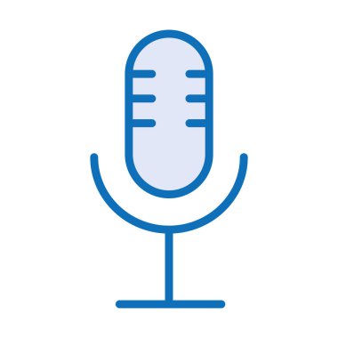 mikrofon ses aygıtı izole edilmiş simge