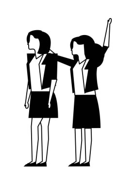 zarif iş kadını işçi avatarları karakterler