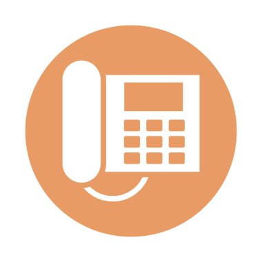 dijital telefon iletişim aygıtı izole edilmiş simge