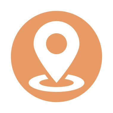 iğne işaretleyici konumu izole edilmiş simge