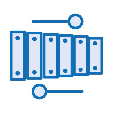ksilofon müzik enstrümanı izole edilmiş simge