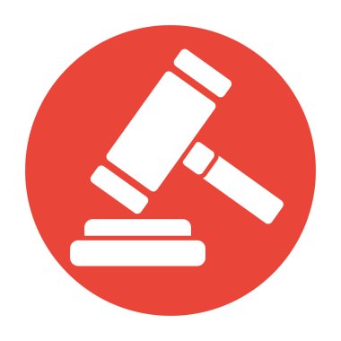 adalet çekici aracı izole edilmiş simge