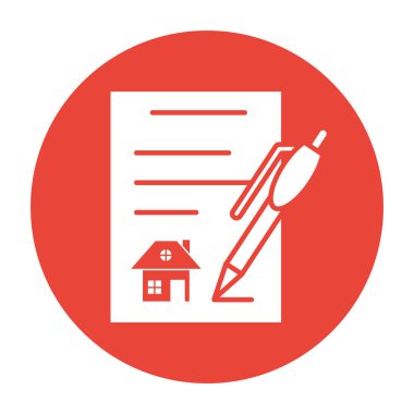 Konut sözleşmesi ve kalem içeren kağıt belge