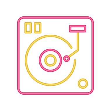 uzun oynatıcı izole edilmiş simge