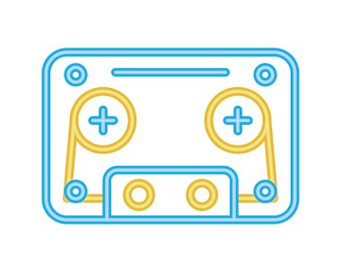 kaset retro ses aygıtı simgesi