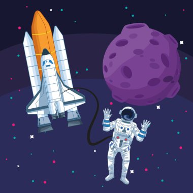 Astronot uzay aracı Ay Galaksi Uzay Keşfi