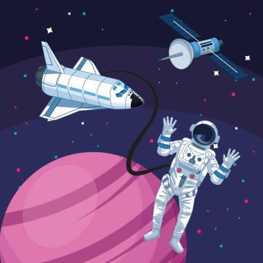 Astronot uzay aracı uydu gezegeni astronomi uzay keşfi