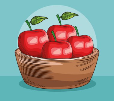 elmalı fırın taze meyve sağlıklı.