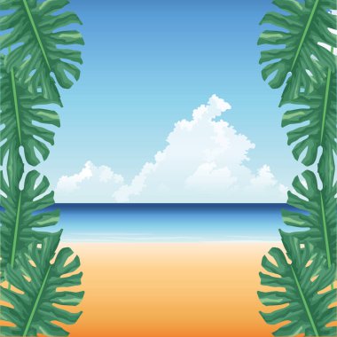 Plajda yaz mevsimi tropik canavarlar kum denizini terk eder.