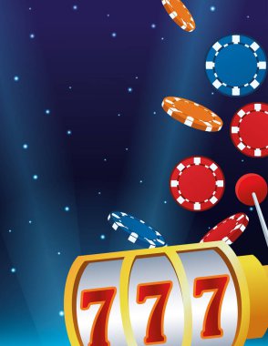 Düşen fişler kumar makinası kumar kumarhanesi