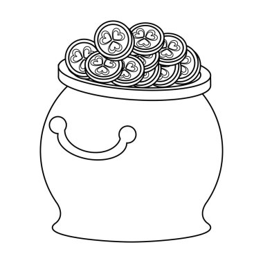 siyah beyaz aziz patricks gün İrlandalı karikatür