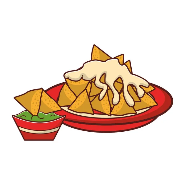 墨西哥文化和食品卡通 — 图库矢量图片