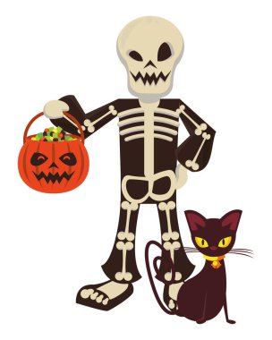 Cadılar Bayramı karakterinin komik kostümü