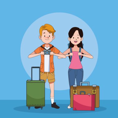 turist kaç bavul karakterlerle