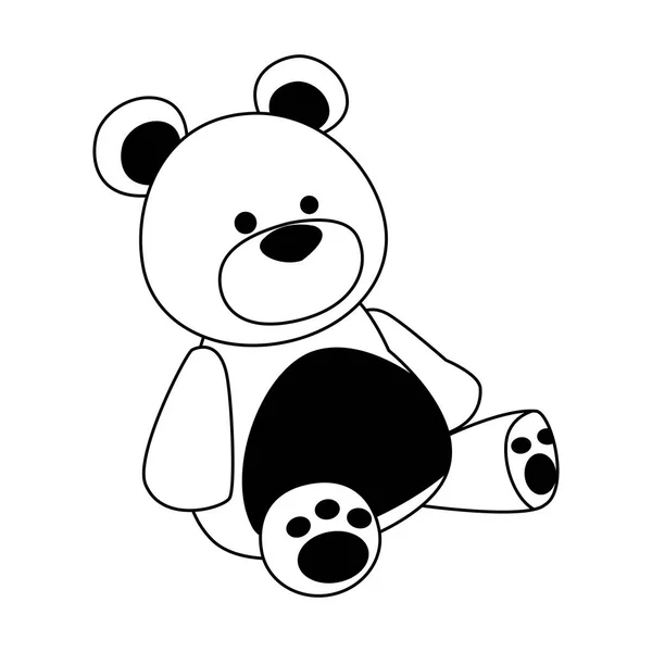 Icono de oso de peluche, diseño plano — Archivo Imágenes Vectoriales