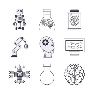 Yapay zeka simgeleri demeti