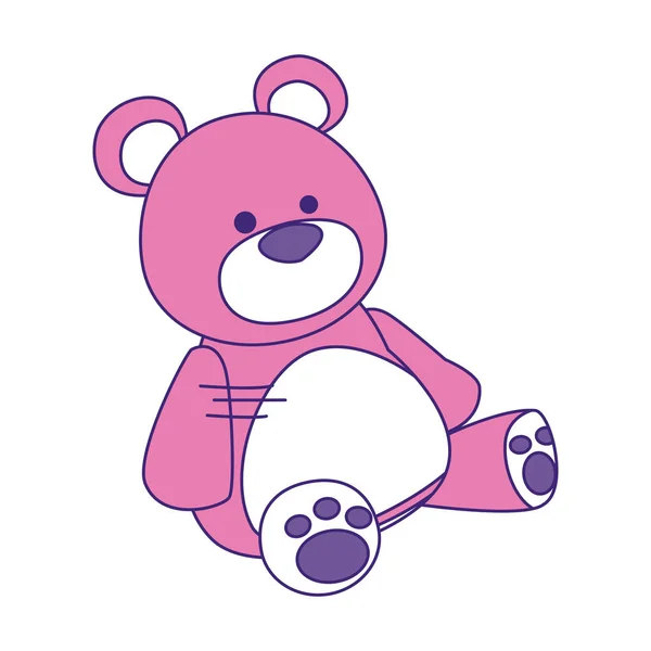 Icono de oso de peluche, diseño plano — Vector de stock