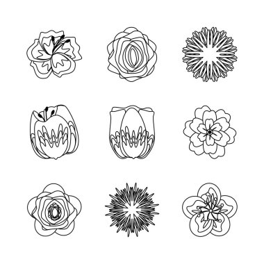 Bir demet güzel çiçek ikonu