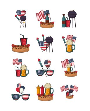 bundle of usa set icons