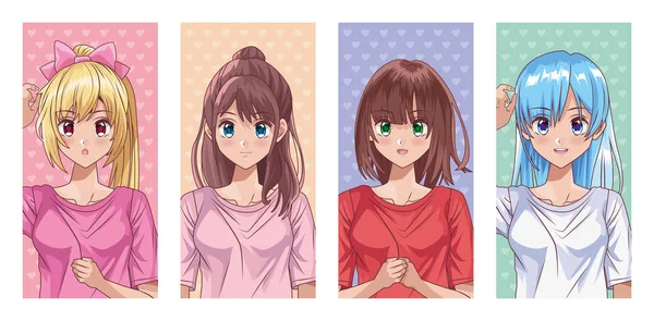 bundle of young girls hentai style characters