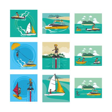 Bir sürü insan ekstrem sporlar yapıyor.