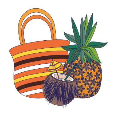 yaz plaj ve tatil karikatürler