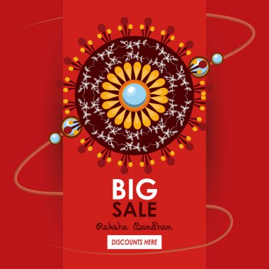 Raksha Bandhan büyük indirim posteri