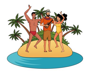 Gençler ve yaz karikatürleri