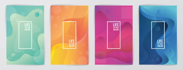 Bündel von Wellen Farben mit Leben in Farbe abstrakten Hintergrund — Stockvektor