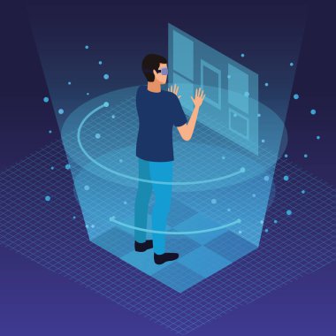 Sanal gerçeklik ve arkadaşlar karikatürler