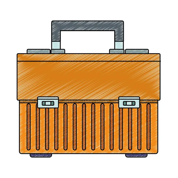 Kit caja de herramientas garabato aislado — Archivo Imágenes Vectoriales