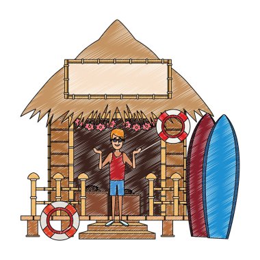 Beack kiosk standı karalama