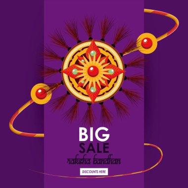 Raksha Bandhan büyük indirim posteri