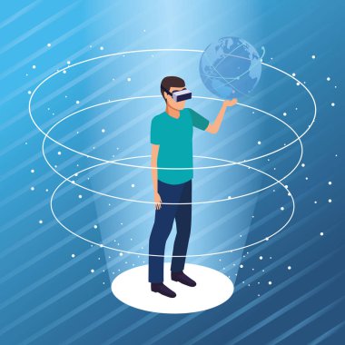 sanal gerçeklik ile oynarken Çift