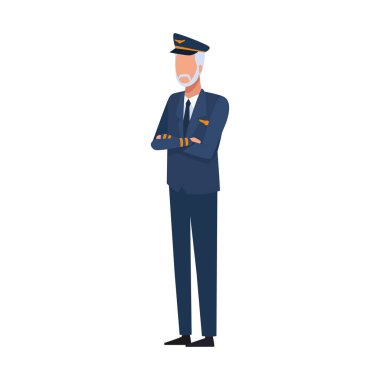 Uçak pilotu simgede duruyor
