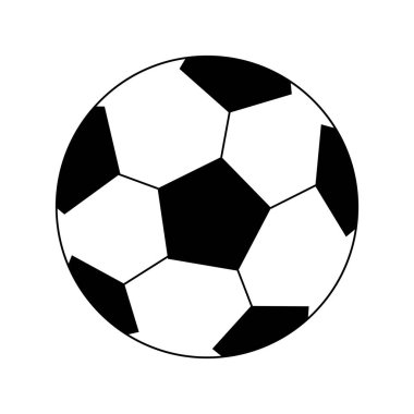 futbol topu simgesi, düz tasarım
