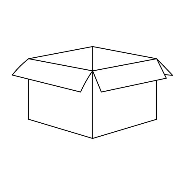 Box-Symbolbild, flaches Design — Stockvektor