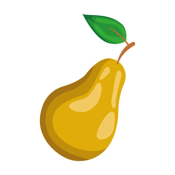 Icono de fruta de pera, diseño colorido — Archivo Imágenes Vectoriales